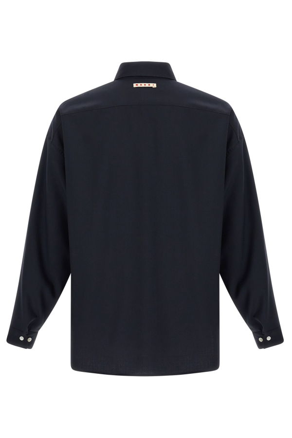 Marni Tropical Wool Shirt - Blue