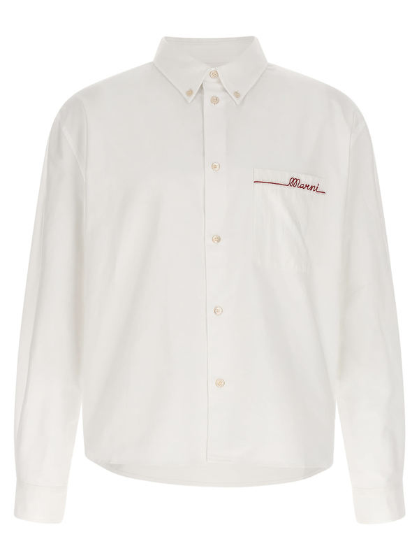 Marni Embroidery Shirt - White