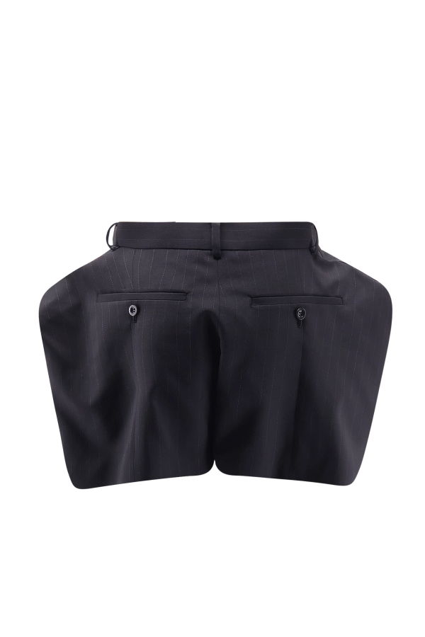 sacai Chalk Stripe Shorts - Black