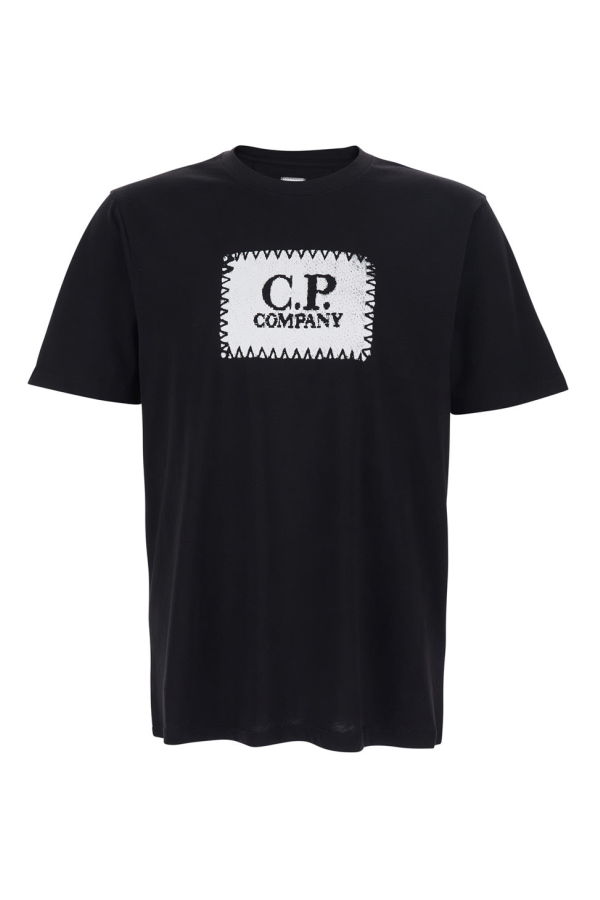 C.P. Company Crewneck Logo T-Shirt - Black