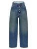 MM6 Maison Margiela Straight Leg Jeans - Light Blue - Thumbnail 1