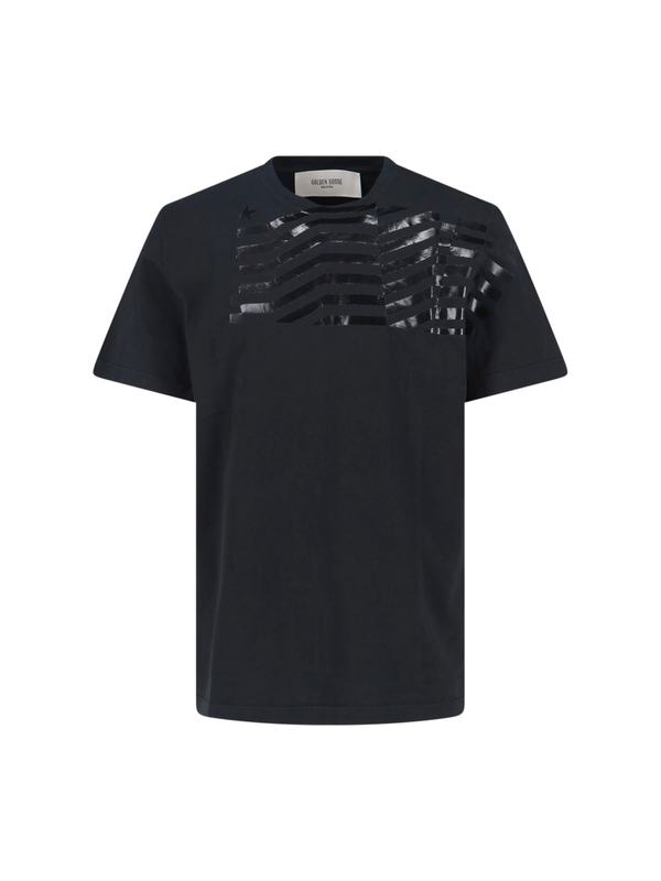 Golden Goose Textured T-Shirt - Black