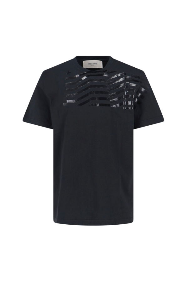 Golden Goose Textured T-Shirt - Black