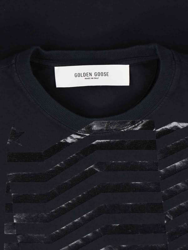 Golden Goose Textured T-Shirt - Black
