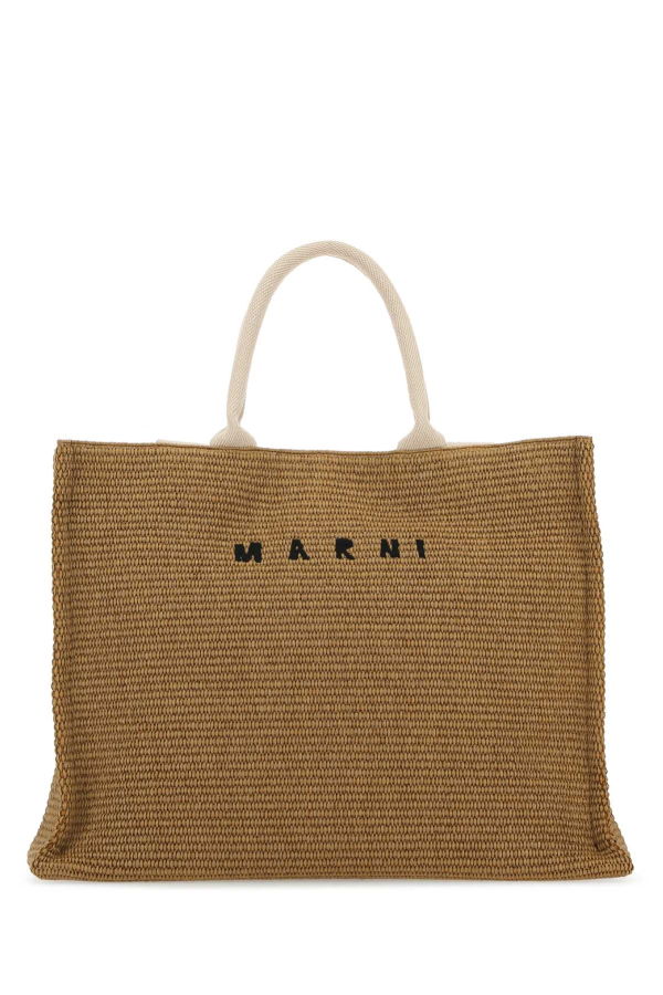 Marni Biscuit Raffia Shopping Bag Tote Bag