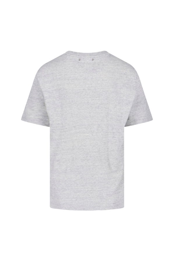 Golden Goose Flag Print T-Shirt - Gray
