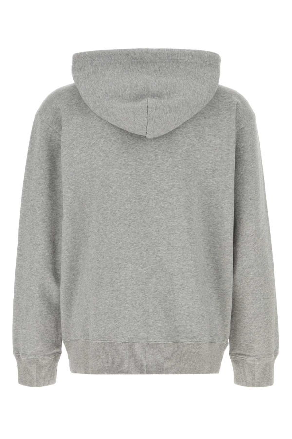 MM6 Maison Margiela Grey Cotton Sweatshirt - Light Grey Melange