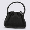 ALEXANDER WANG Black Cotton Satchel Tote - Reflective Charcoal - Thumbnail 3