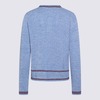 Marni Light Blue Cotton Knitwear Sweater - Thumbnail 2