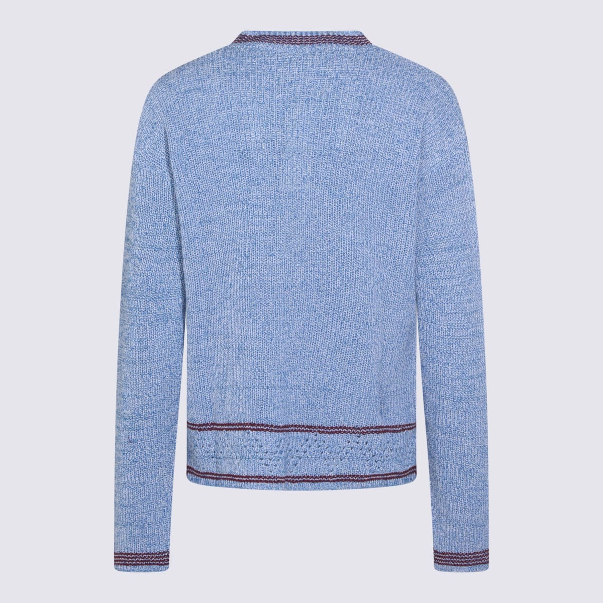 Marni Light Blue Cotton Knitwear Sweater - Image 2 of 4