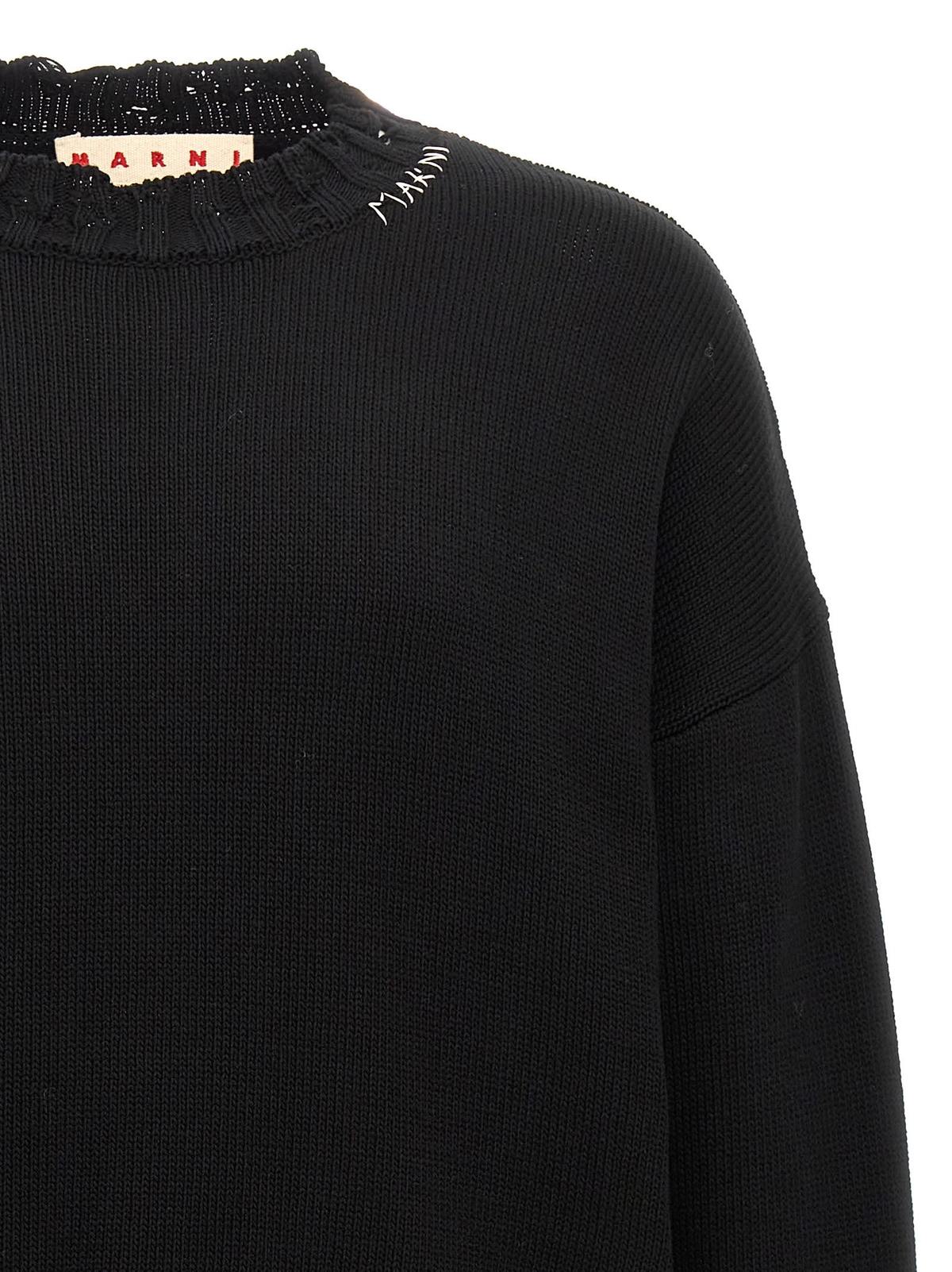 Marni Destroyed Effect Sweater - Black - Image 3 of 4
