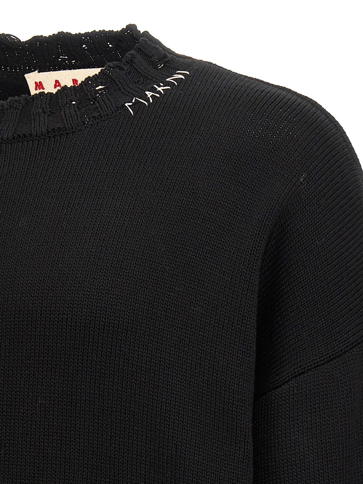 Marni Destroyed Effect Sweater - Black - Image 4 of 4