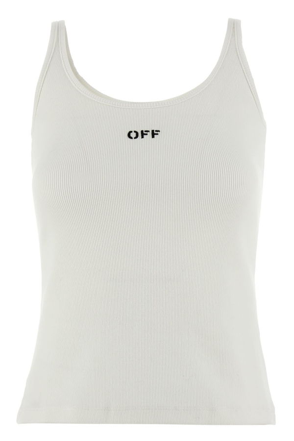 Off-White Off Stamp Top - White