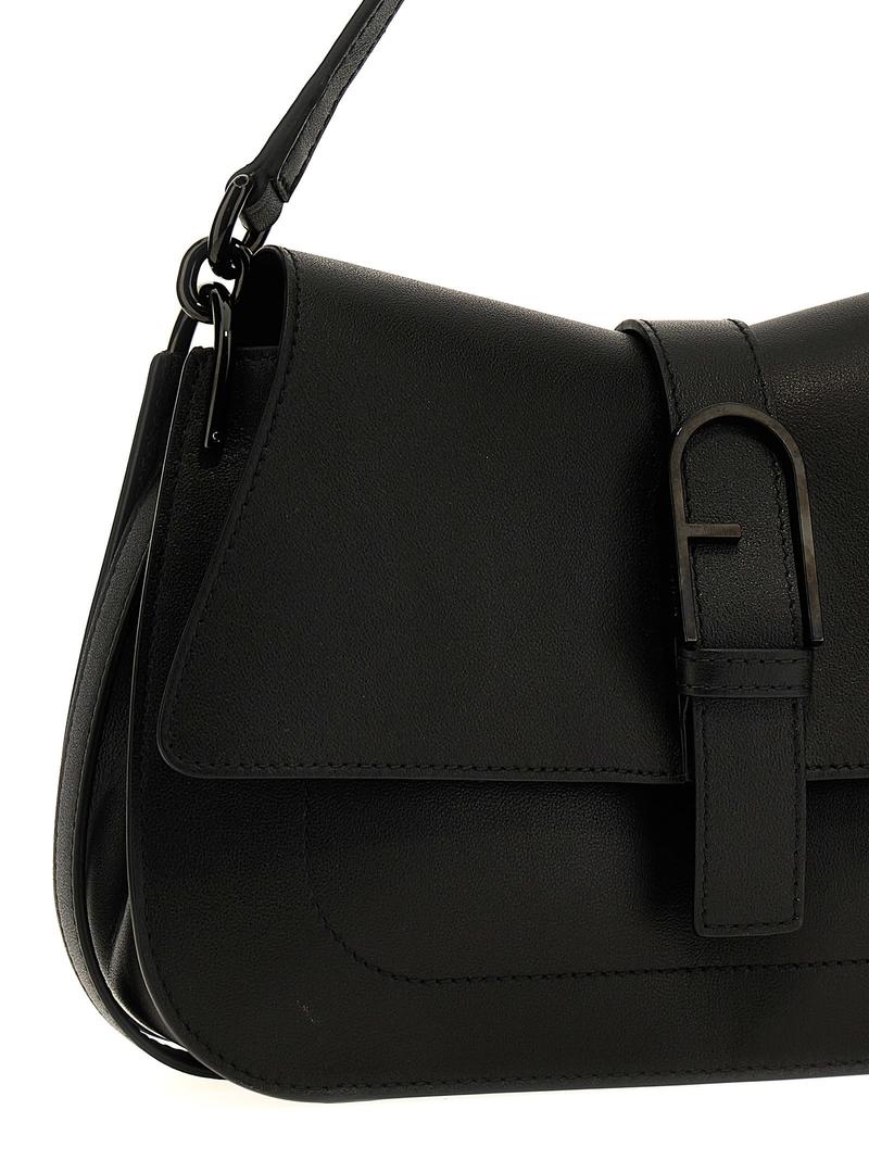 Furla Flow M Shoulder Bag - Black