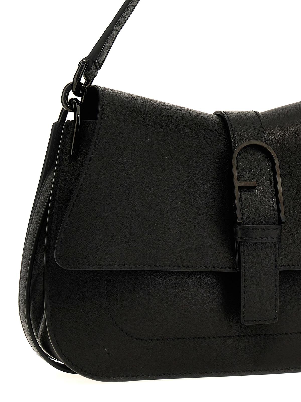 Furla Flow M Shoulder Bag - Black - Image 3 of 4