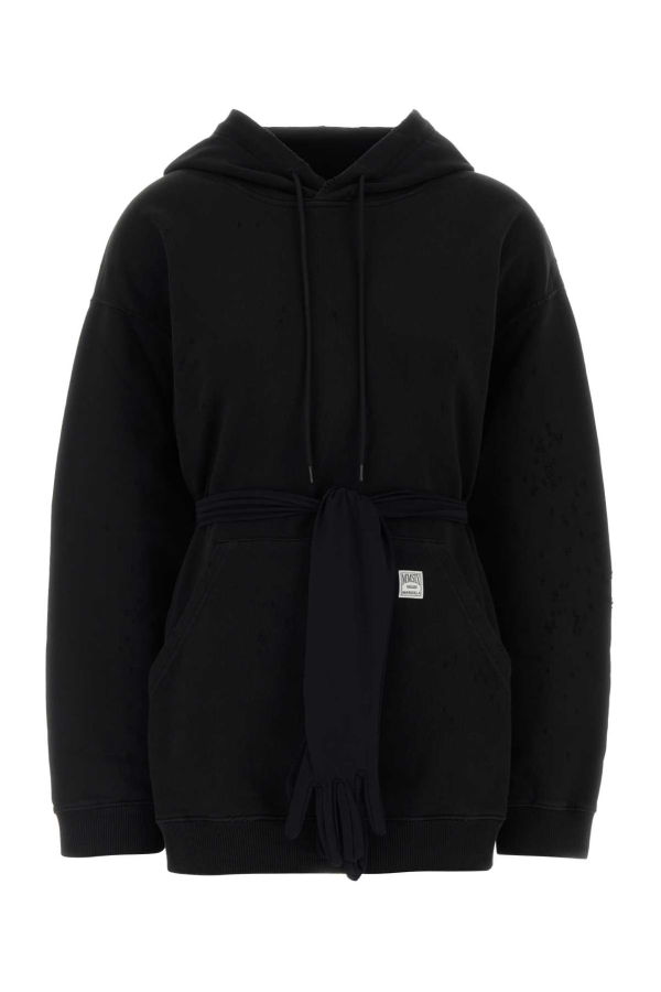 MM6 Maison Margiela Mini Sweatshirt Dress - Black