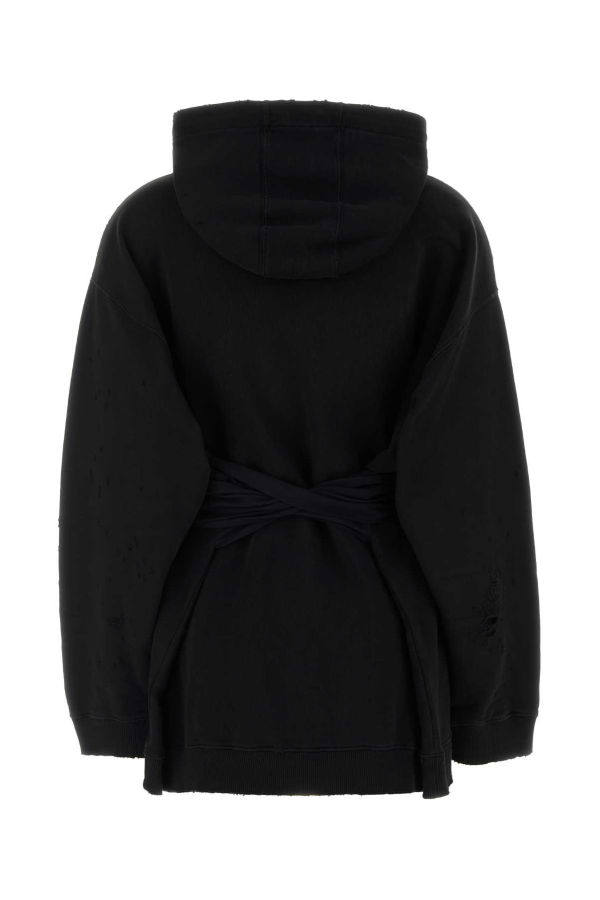 MM6 Maison Margiela Mini Sweatshirt Dress - Black