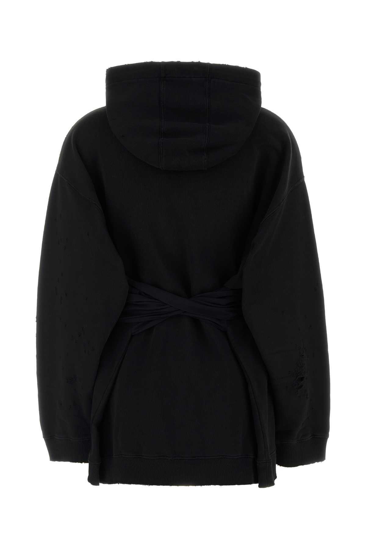 MM6 Maison Margiela Mini Sweatshirt Dress - Black - Image 2 of 2