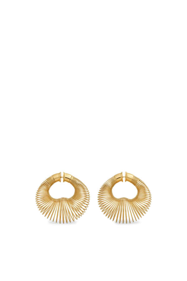 Alaia Spiral Hoop Earrings - Gold