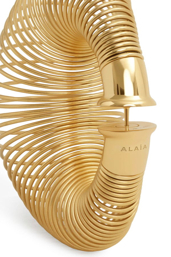 Alaia Spiral Hoop Earrings - Gold