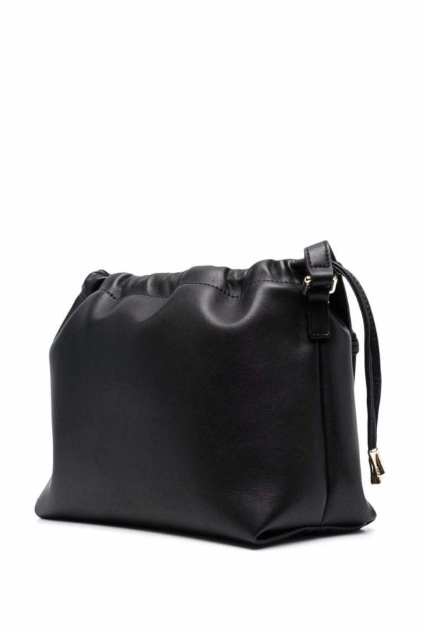 A.P.C. Crossbody Bag With Logo Lettering And Drawstring Closure In Ecoleather - Black