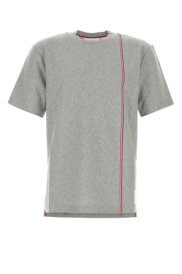 thom browne Grey Cotton T-Shirt - Medium Grey