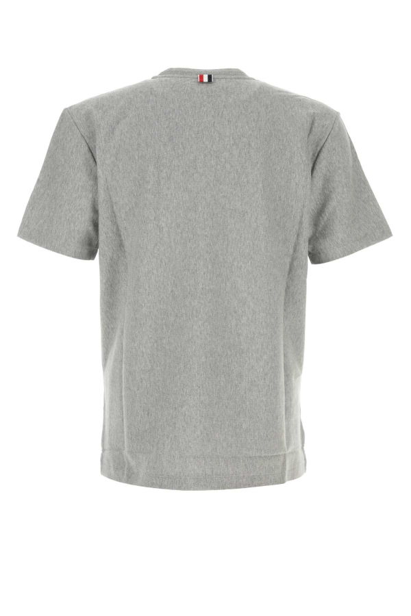 thom browne Grey Cotton T-Shirt - Medium Grey