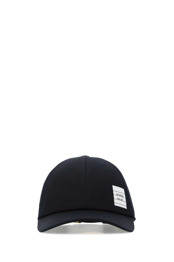thom browne Cotton Baseball Cap - Midnight Blue