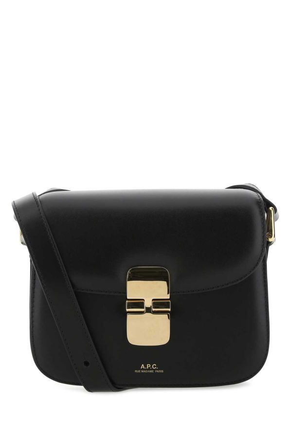 A.P.C. Mini Grace Leather Crossbody Bag - Black