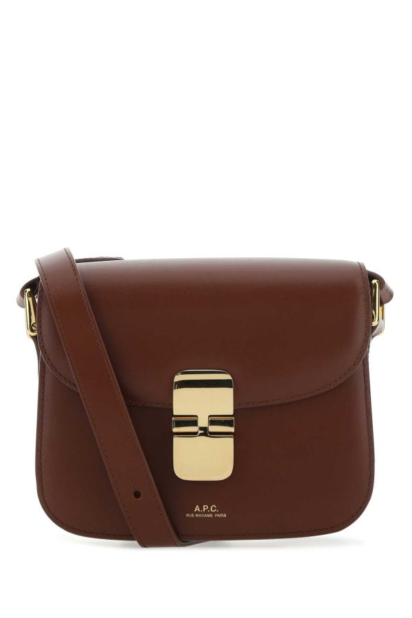 A.P.C. Grace Mini Crossbody Bag - Brown