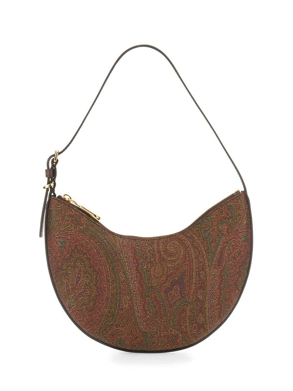 Etro Essential Small Hobo Bag Shoulder Bag - Brown Etro Essential Small Hobo Bag Shoulder Bag - Brown
