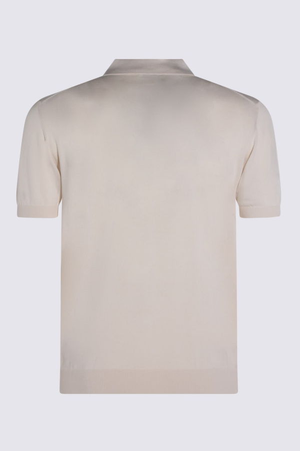 Etro Cream Cotton Polo Shirt - White