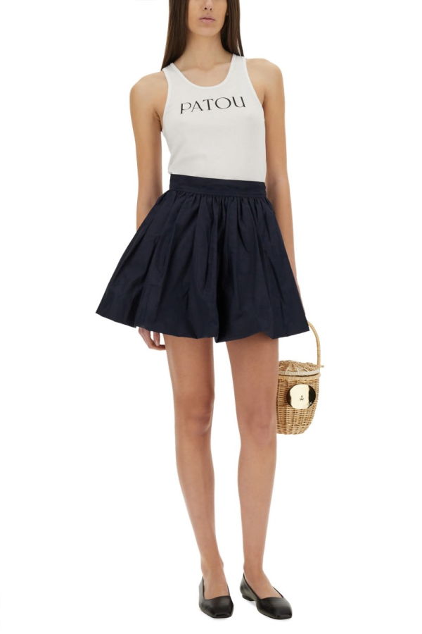 Patou Logo Print Tank Top - White