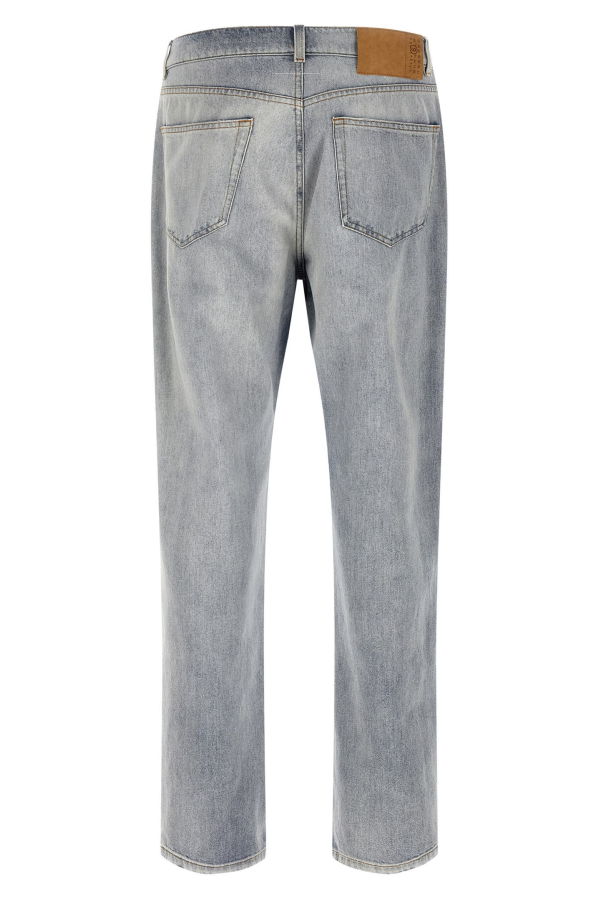 MM6 Maison Margiela Used Effect Jeans - Light Blue