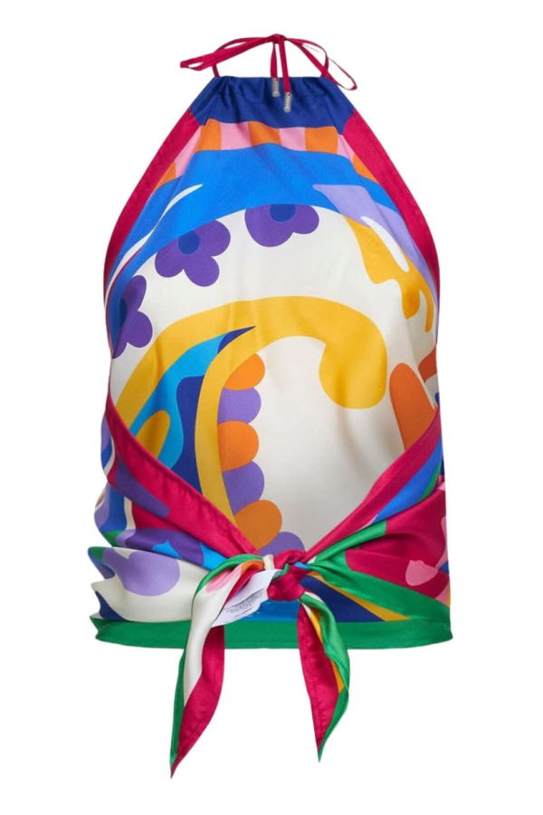 Etro Paisley Print Silk Top - Multicolour