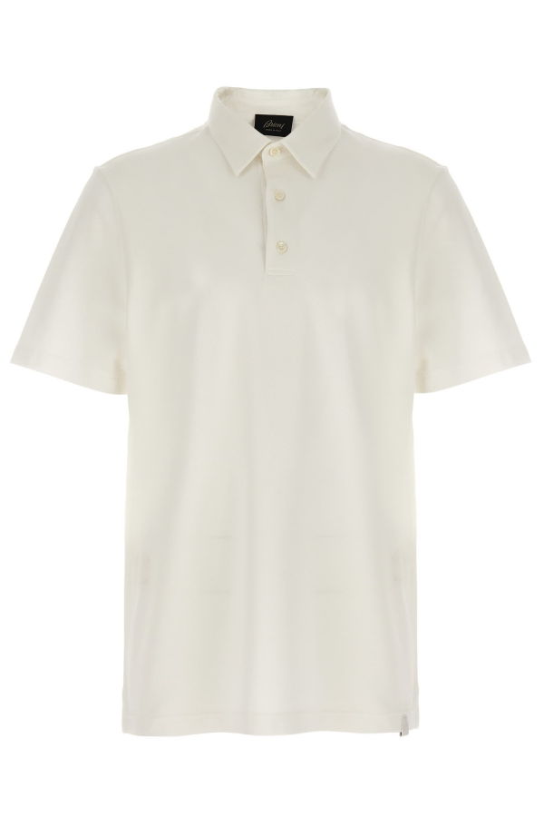 Brioni Cotton Polo Shirt - White