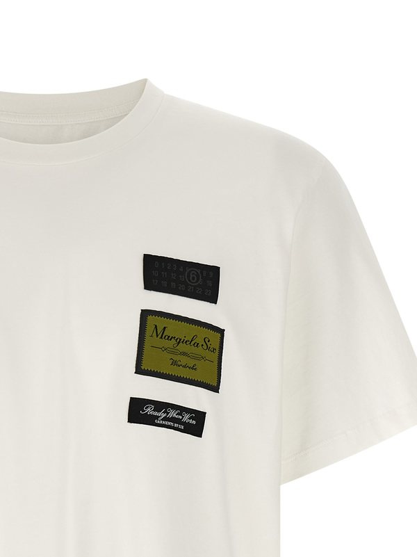 MM6 Maison Margiela Etichette Patch T-Shirt - White