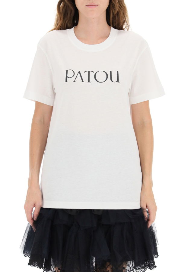 Patou Logo Print T-Shirt - White
