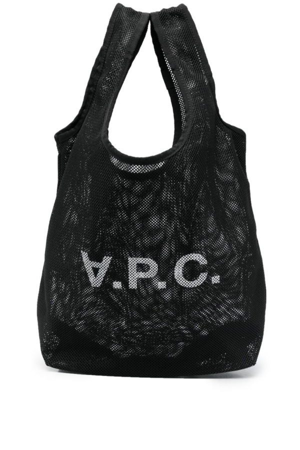 A.P.C. Mesh Tote Shopper Bag - Black