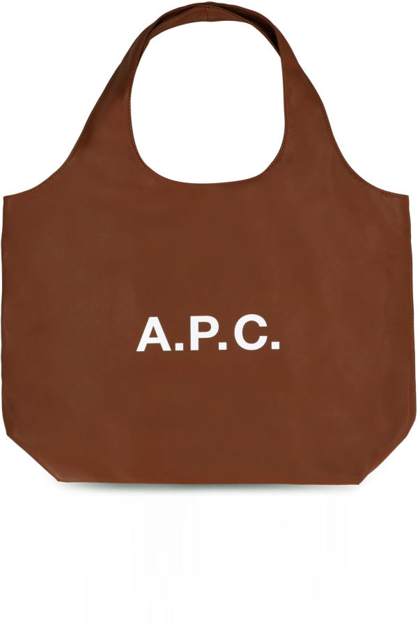 A.P.C. Vegan Leather Tote - Brown