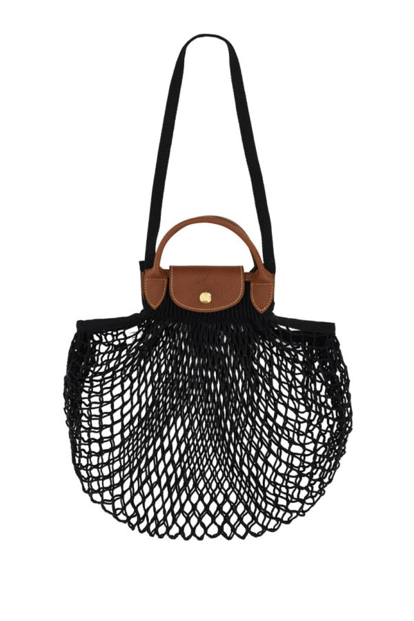 Longchamp Le Pliage Filet Large Tote - Black