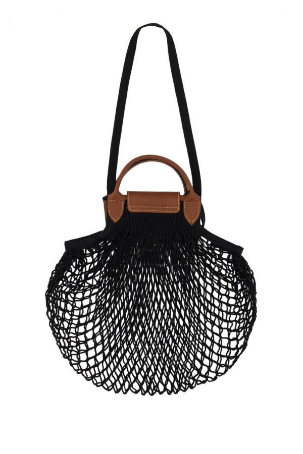 Longchamp Le Pliage Filet Large Tote - Black