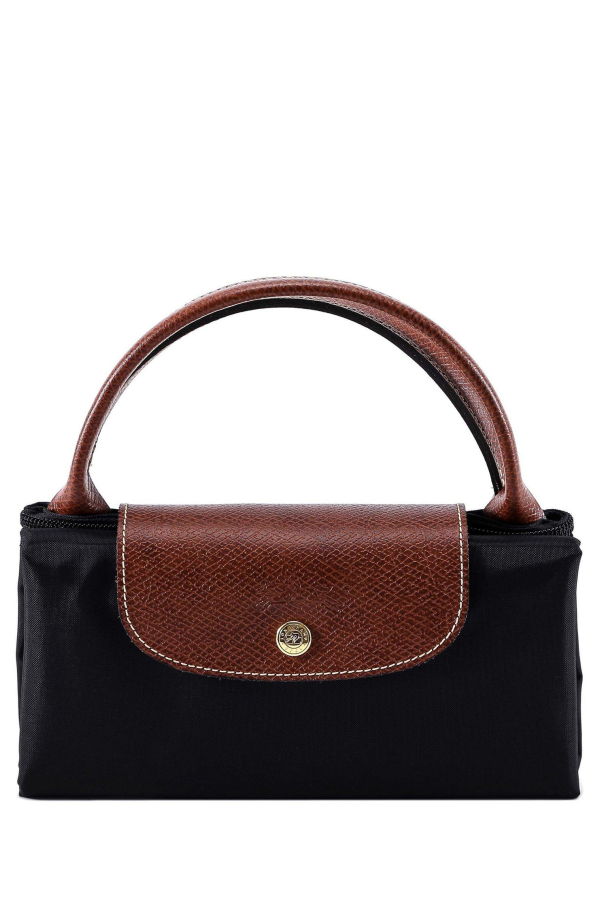 Longchamp Le Pliage Large Travel Bag - Black/Brown