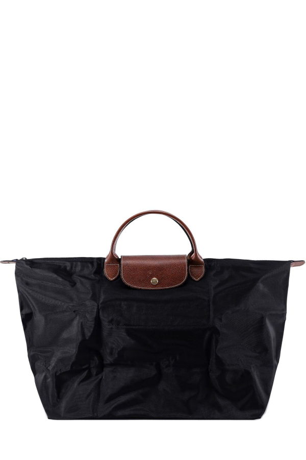 Longchamp Le Pliage Large Travel Bag - Black/Brown