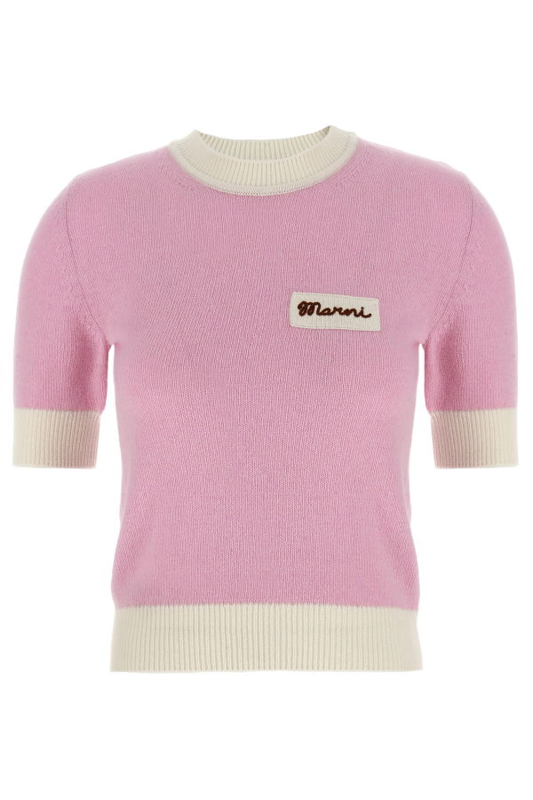 Marni Cropped Sweater - Pink