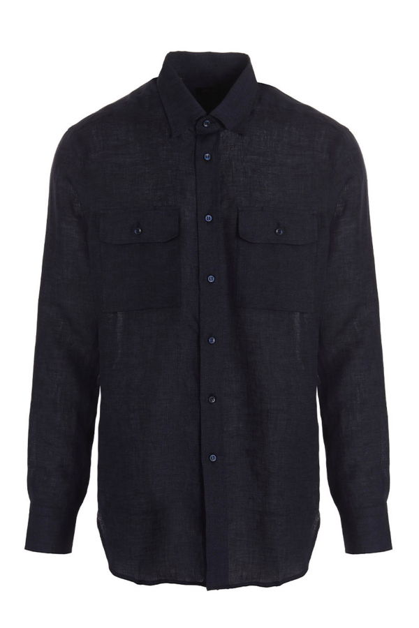 Brioni Linen Shirt - Blue