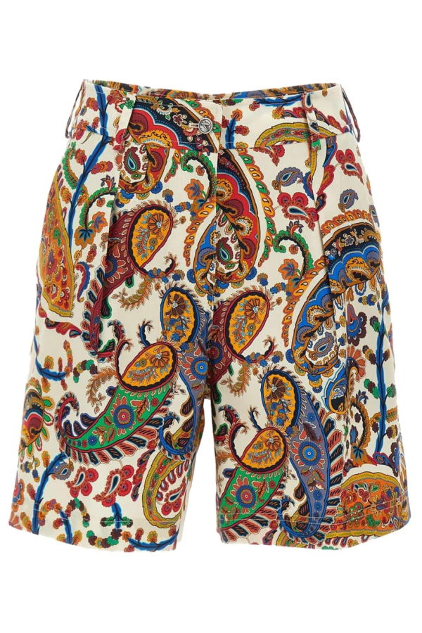 Etro Floral Paisley Print Shorts - Multicolour