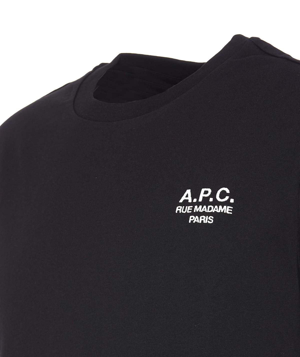 A.P.C. Standard Rue Madame T-Shirt - Black - Image 3 of 4