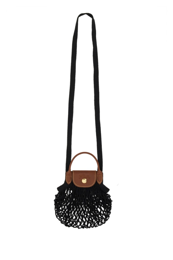 Longchamp Le Pliage Filet Mini Bag Tote - Black