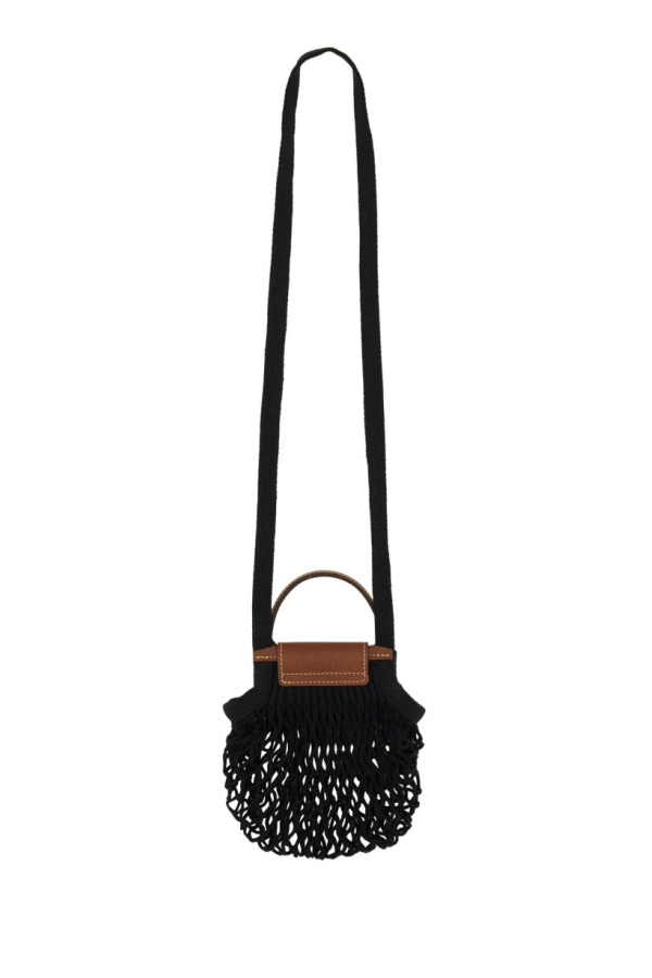 Longchamp Le Pliage Filet Mini Bag Tote - Black